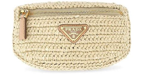 prada logo plaque zipped pouch|PRADA .